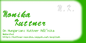 monika kuttner business card